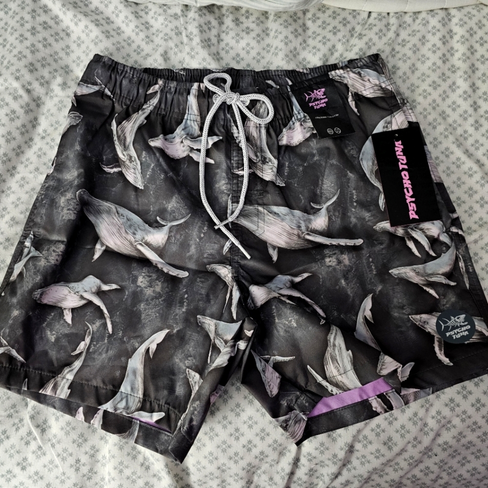 Whale Print Swim Shorts NET Physco Tuns